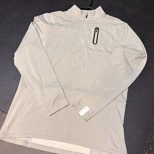 Ten Thousand Men’s Half Zip Training Top Gray Size XL